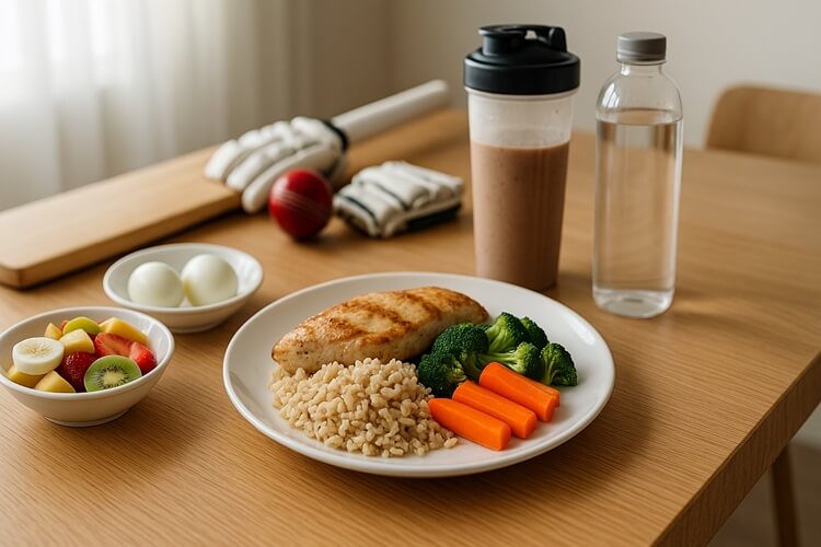 Eating for Strength and Recovery: A Cricketer’s Daily Plan